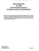 Proceedings of the 34th International Power Sources Symposium