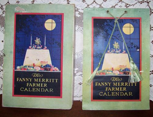 The Fanny Merritt Farmer calendar