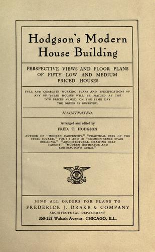 Hodgson's Modern House building