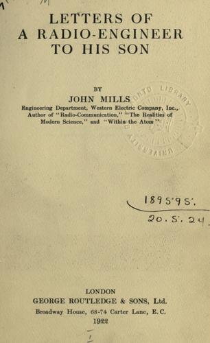 Letters of a radio-engineer to his son