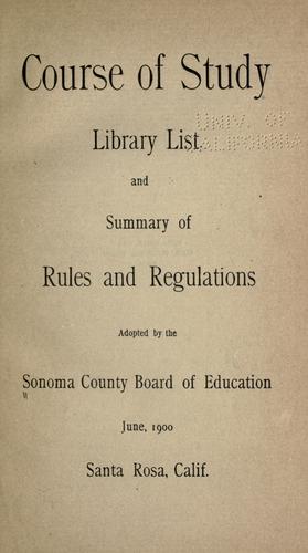 Course of study