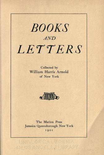 Books and letters