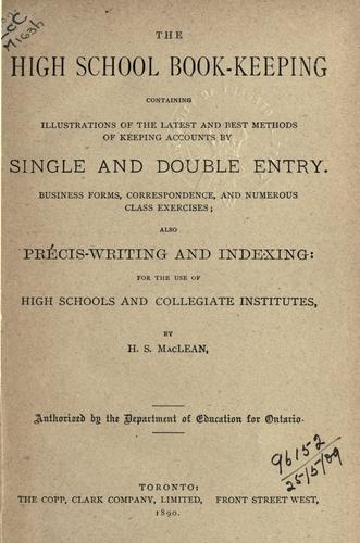 The high school book-keeping