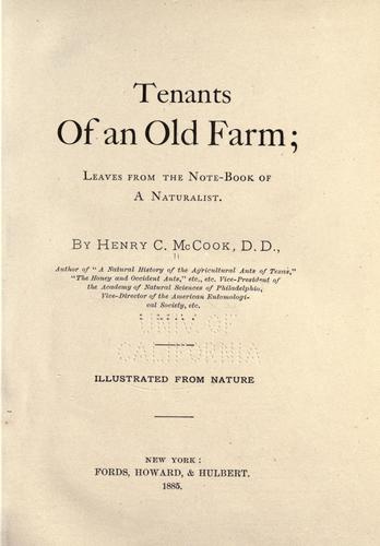 Tenants of an old farm