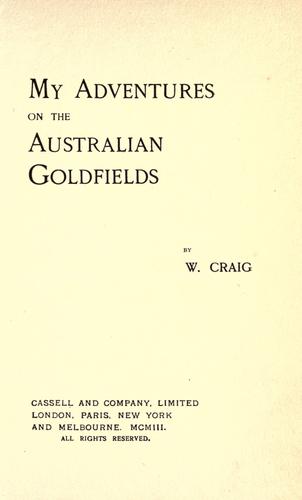 My adventures on the Australian goldfields