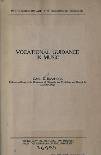 Vocational guidance in music