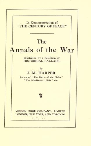 The annals of the war