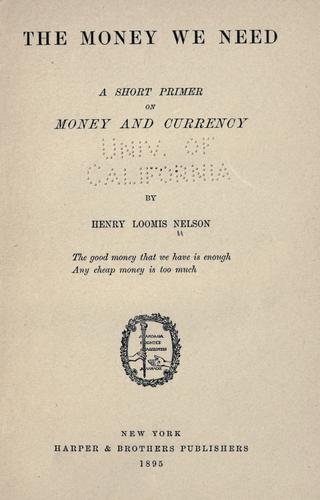 The money we need