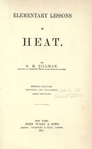 Elementary lessons in heat