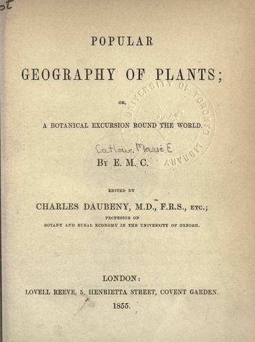 Popular geography of plants