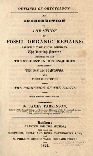 Introduction to the study of fossil organic remains