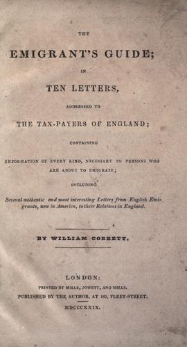 The emigrant's guide