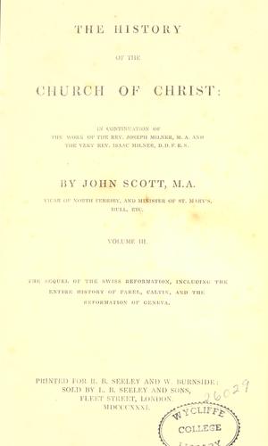 The history of the church of Christ