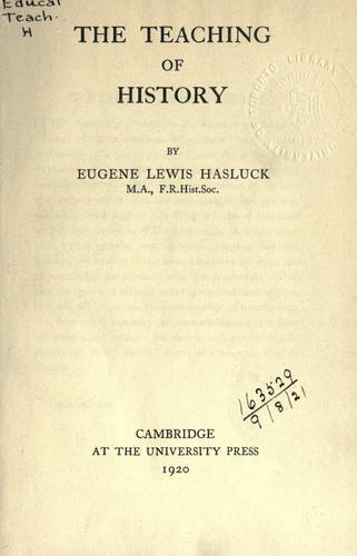 The teaching of history