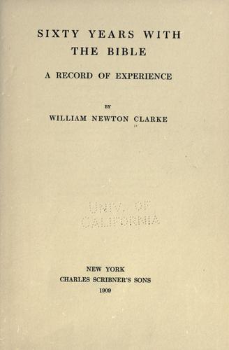 Sixty years with the Bible