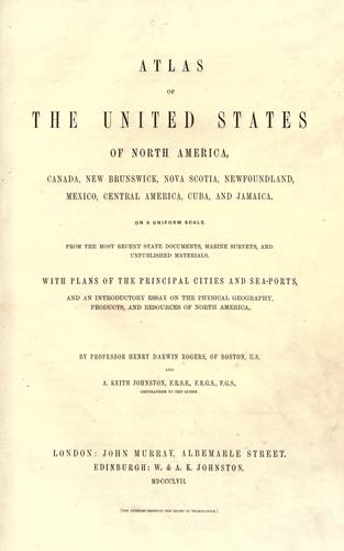 Atlas of the United States of North America