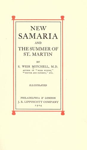 New Samaria ; and, The summer of St. Martin