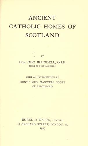 Ancient Catholic homes of Scotland
