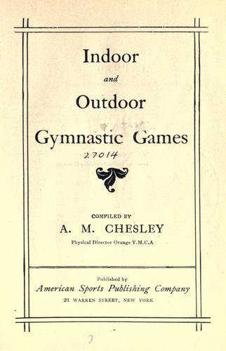 Indoor and outdoor gymnastic games
