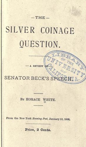 The silver coinage question