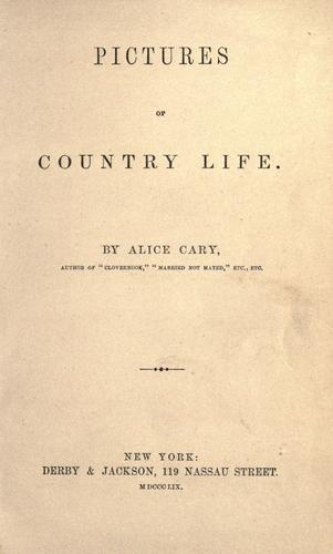 Pictures of country life