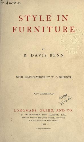 Style in furniture