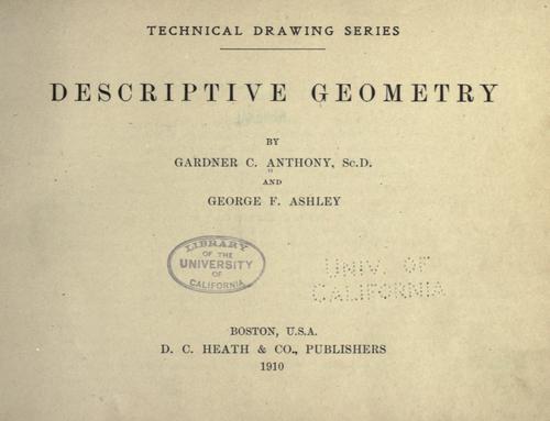 Descriptive geometry