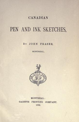 Canadian pen and ink sketches