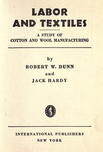 Labor and textiles