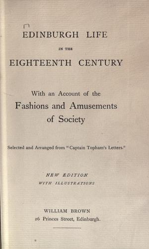 Edinburgh life in the eighteenth century