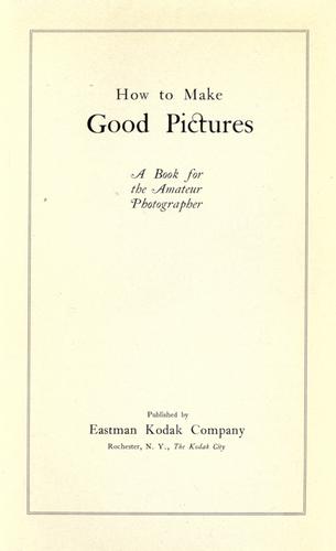 How to make good pictures