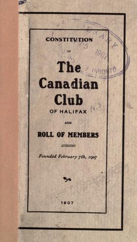 Constitution and roll of members