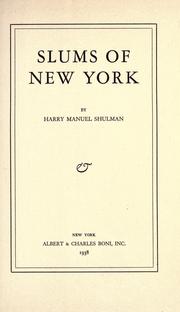 Slums of New York
