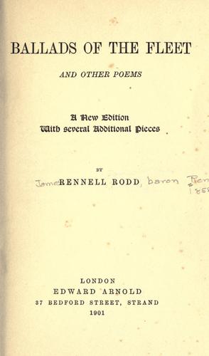 Ballads of the fleet and other poems