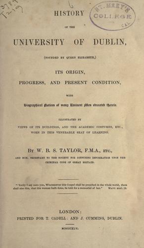 History of the University of Dublin