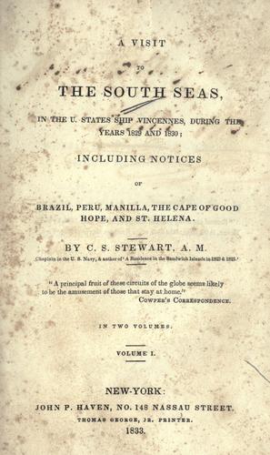 A visit to the South Seas
