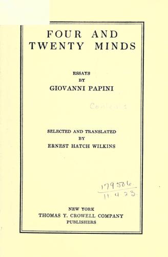 Four and twenty minds
