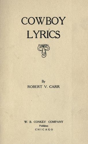 Cowboy lyrics