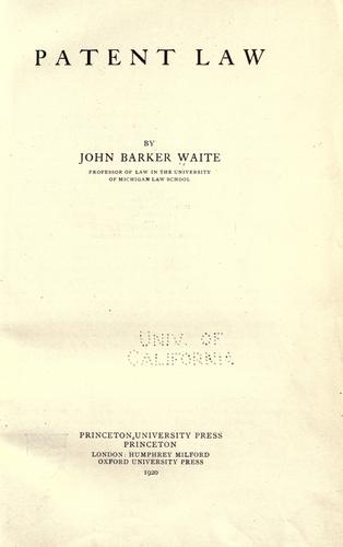 Patent law