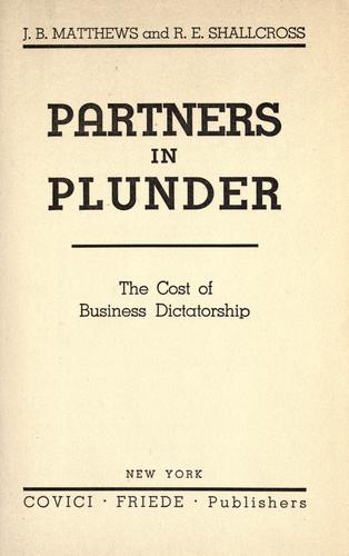 Partners in plunder