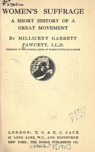 Women's suffrage