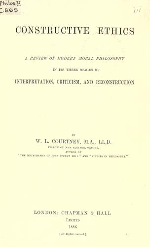 Constructive ethics