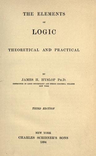 The elements of logic