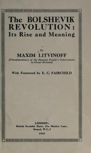 The Bolshevik revolution