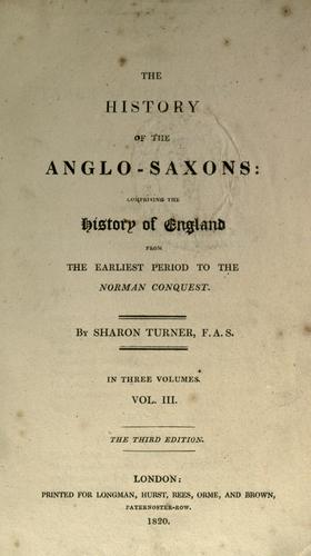 The history of the Anglo-Saxons