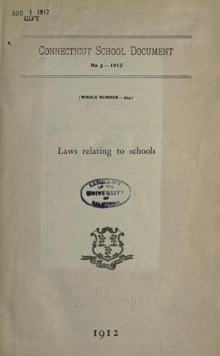 Laws relating to schools, 1912