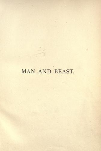 Man and beast, here and hereafter