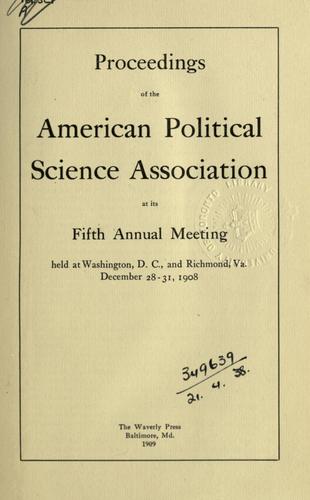 Proceedings of the [1st]-7th annual meeting