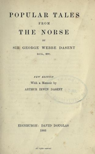 Popular tales from the Norse
