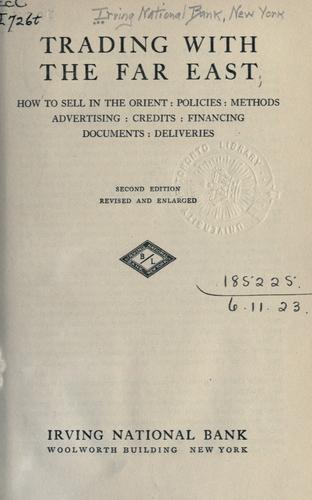 Trading with the Far East, how to sell in the Orient